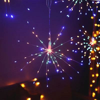Led Fireworks Curtain Light Dandelion Explosion XINGX Copper Wire Lamp String Outdoor Remote Control Battery Box String Lights