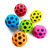 Pu Solid Moon Ball Sponge Children's Toy Porous Elastic Ball Logo Spray Paint Printing Stress Relief Toy