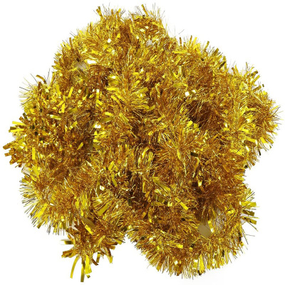 Tinsel Garland Decorations Thick Thin Metallic Tinsel Garland for Tree Decor Home Indoor Outdoor Xmas Party Supplies