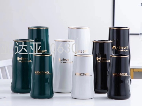 New Ceramic Vase Illustrator Modern Simple Dining Table Hallway Home Ornaments