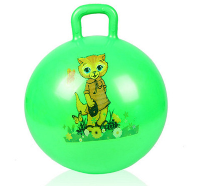 Factory Supply High Quality Cartoon Pattern Toy Ball Baby Toy Ball Toy Ball Inflatable Balloon Children's Ball with Handle