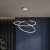 Geometric Metal Frame LED Chandelier Ceiling Light Fixture Home Light For Living Room 