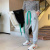 22 Summer New Fashion All-Match Embroidered Bear Elastic Waist Casual Pants Loose Slimming Sweatpants Good Sports Pants