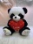 Holding-Heart Bear Panda Doll Cat Doll Valentine's Day Bear Panda Doll Cat Doll Valentine's Day Gift Plush Toy