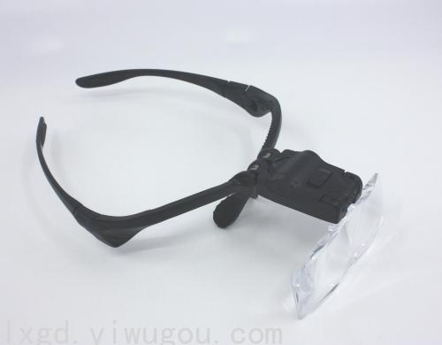 5 multiple taobao cross-border e-commerce hot sale led light reading repair appraisal philatelic head glasses magnifying glass