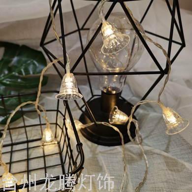 Christmas Led New Plastic Deer Bell Christmas Modeling Accessories Colored Lights Dormitory Room Decoration Night Lights