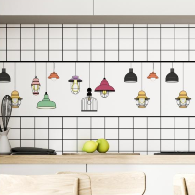 [Poly MEGA STAR] Kitchen Oil-Proof Stickers Oilproof Wall Sticker High Temperature Tile and Wall Sticker Stove Waterproof