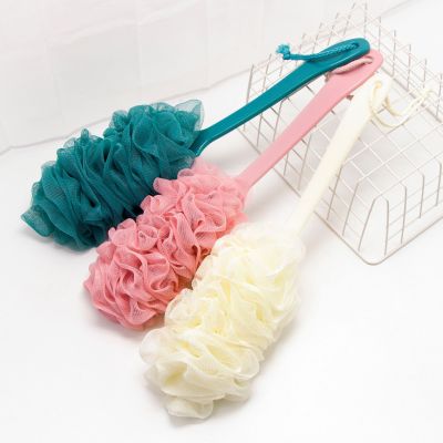 Plastic Bath Brush Long Handle Bath Ball Japanese Bath Bath Brush Bath Brush Mesh Sponge Hanging Shower Ball Bath Ball Bath Sponge Wholesale