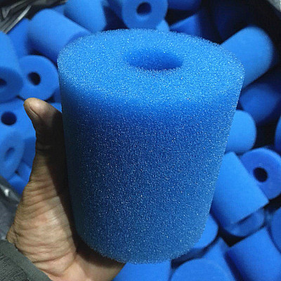 Wholesale Cross-Border Water Purifier of Swimming Pool Filter Cotton Blue Sponge Tube round Hollow Hole Water Filter Cotton Cover Cotton Core