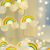 Christmas Led Rainbow Clouds Modeling Color Light Plastic Decoration Room Night Light Flashing Light String Light Lighting Chain Light Starry Sky Lighting Chain