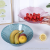 M07-0652 AIRSUN round Leaf Shape Colorful Crystal Fruit Plate Household Living Room Pet Creative Fruit Storage