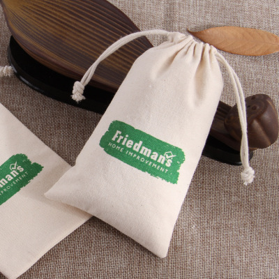 Factory Customized Drawstring Bundle Small Cloth Bag Canvas Miscellaneous Grain Bag Printable Logo Dustproof Bag
