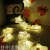 Christmas Led Smiley Star Modeling Colored Lights Plastic Blow Molding Accessories Romantic Flashing Light String Light Bedroom Decorative Lights