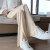 New Ice Silk Wide-Leg Pants Women's Summer Thin Mop Pants High Waist Slimming Slit Casual Pants Baggy Straight Trousers