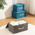 New Double-Lid Storage Box Foldable Fabric Storage Box Washable Cotton and Linen Storage Box Clothing Storage Box