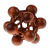 Adult Wooden Educational Natural Color Burr Puzzle Burr Puzzle Zorb Ball Intellect Unlocking Toy Factory Wholesale