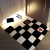 Leather Chessboard Grid Doorway Entrance Door Floor Mat Waterproof Disposable Non-Slip Foot Mat PVC Cut-out Gate Carpet