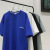 Klein Blue Waffle Heavy Short Sleeve Men's T-shirt Fashion Brand Summer Trendy Ins Loose Oversize Half Sleeve