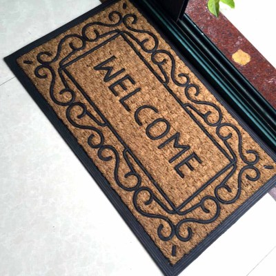 Coir Mattress Embossed Outdoor Carpet Coconut Shred Coconut Palm Coconut Shell Fiber Coconut Palm Non-Slip Mat Carpet Doormat Floor Mat