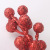 Christmas Decorations 12 Gold Red Glitter Fruit Models String Fruit Christmas Tree Garland DIY Accessory