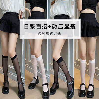  Socks Women's Anti-Snagging Tube Socks Ins Internet Celebrity Pressure Stovepipe Socks Cored Silk Socks Wholesale