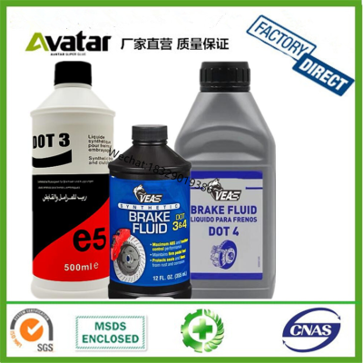 Wholesale Factory Price Brake Fluid DOT 3 braking system brake oil 354ml car care lubricant