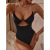 Hot Sale at AliExpress One-Piece Swimsuit Women's Chain Shoulder Strap Hollow out Pure Color Bikini Women's Swimsuit Women's