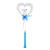 Gold Silk Magic Wand Heart-Shaped Lace Magic Wand Luminous Novelty Toys Supplies for Stall and Night Market Wholesale
