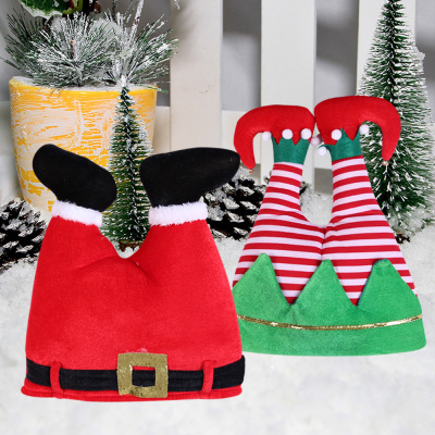 Christmas Children Adult Christmas Hat Red Pants Hat Clown Hat Christmas Decoration Party Supplies Gift
