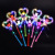 Gold Silk Magic Wand Heart-Shaped Lace Magic Wand Luminous Novelty Toys Supplies for Stall and Night Market Wholesale