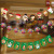 New Christmas Decorations School Store Scene Layout Christmas Cartoon Paper Hanging Flag Latte Art