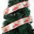 Cross-Border New Product New 10 M Christmas Decoration Dusting Powder Printed Golden Ribbon Christmas Tree Decoration Car Ribbon
