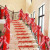 Amazon Red Christmas Imitation Linen Bow Pendant Christmas Tree Garland Decoration Handmade Christmas Bowknot