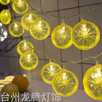 Led Lemon Slice Modeling Lighting Chain Summer Fruit Decorative Light Internet Hot Girlish Small Colored Lights