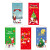 2022 New Santa Snowman Deer Hanging Flags Shopping Mall Wine Ceiling Decoration Christmas Flag Hanging Cloth Hanging Decoration