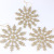 Christmas Supplies 12cm Plastic Dusting Powder Snowflake Christmas Tree Decorative Ornaments Hollow Christmas Snowflake Pendant