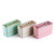 Creative Wheat Straw Lunch Box Office Portable Three-Layer Lunch Box Student Sealed Partitioned Square Lunch Box