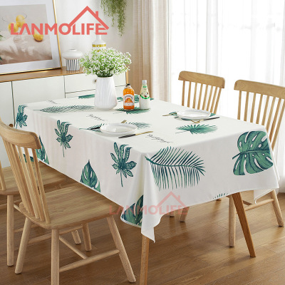 Tablecloth Pastoral Polyester Cotton Household Waterproof Tablecloth Foreign Trade Ins Fresh and Stylish Printing Dining Table Cloth Tablecloth