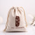 Factory Professional Custom Cotton Canvas Bag Ornament Drawstring Drawstring Pocket Printable Logo