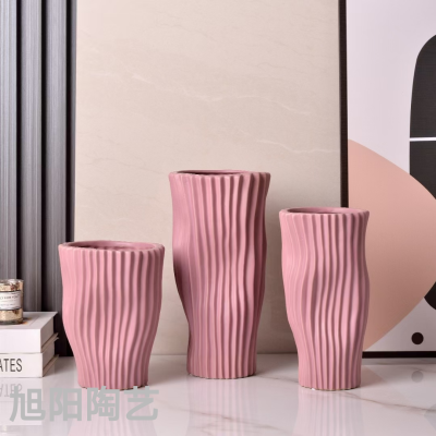 New Ceramic Vase Home Decoration Illustration Device Modern Minimalist Bedroom Hallway Home Vase Decoration