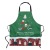 Christmas Theme Blessing Santa Claus Cute Animal Print Sleeveless Halter Apron Support Personalized Printed Pattern