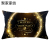 2022 New Black Gold Series Christmas Flannel Printing Lumbar Cushion Cover Home Ornament Cushion Cover Sofa Cushion Cover