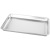 304 Stainless Steel Plate Flat Bottom Barbecue Plate Dumpling Plate Canteen Steamed Rice Tray Multi-Purpose Plate Thickened Rectangular