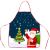 Manufacturers Supply New Christmas Apron Beauty Sexy Apron Cross-Border Hot Selling Christmas Printed Apron Clothing Decoration