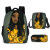 New Cartoon African Princess Three-Piece School Bag Primary And Secondary School Student Backpack Amazon Backpack