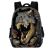 New Dinosaur Cartoon Three-Piece School Bag Primary and Secondary School Student Backpack Amazon Backpack