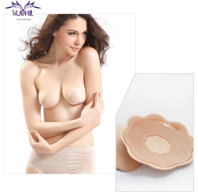 Breast Pad Invisible Breast Pad Thin Silicone Cloth-Surface Nipple Cover Breast Pad Anti-Exposure Chest Paste Breathable Wedding Dress Factory Direct Sales