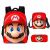 New Cartoon Mario Mario Three-Piece School Bag Primary and Secondary School Student Backpack Amazon Backpack