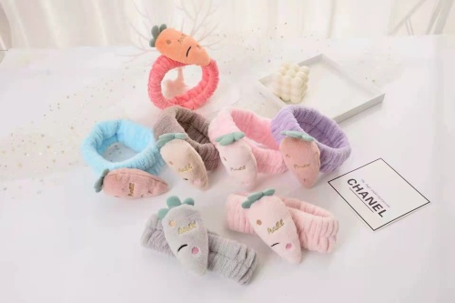 cross-border new arrival leather velvet solid color cross hair band elastic elastic headband female makeup and face wash exercise hair band
