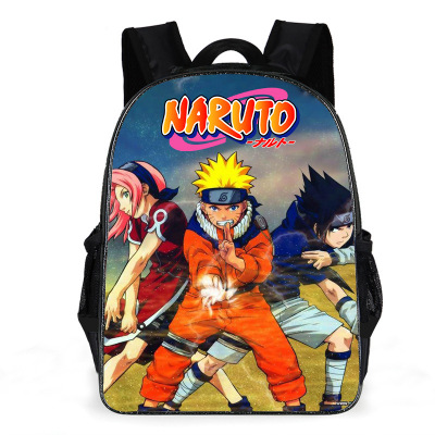 Naruto Peripheral Naruto Sasuke Schoolbag Elementary School Student Naruto Cartoon Anime Shoulders Backpack